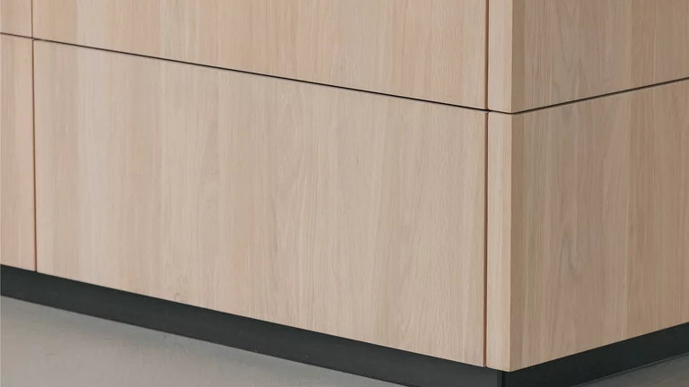 moderne pur Küche in Eiche Weißöl massiv, Detailansicht