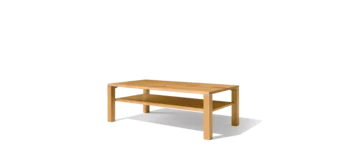 eckiger couchtisch cubus mit Stauraum aus Eiche Wild Holz