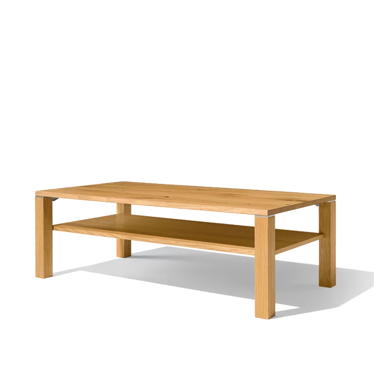 eckiger couchtisch cubus mit Stauraum aus Eiche Wild Holz