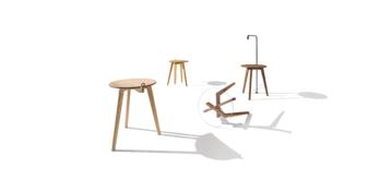 side tables hi! in various types of wood with natural wood top, glass top or reading light