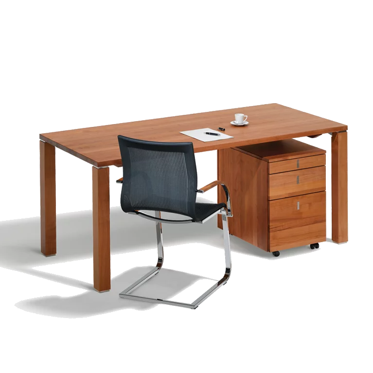 square coffee table cubus with storage space in solid wild oak