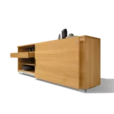 cubus Sideboard in Eiche massiv mit Schiebetür