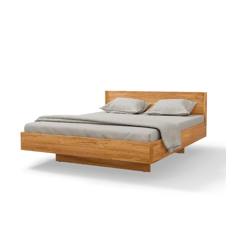 times bed in solid beech heartwood with headboard