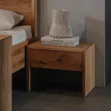lunetto bedside cabinet in solid wild oak
