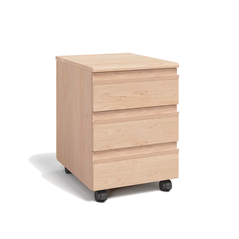 Rollcontainer kids mit Laden in Erle Weißöl