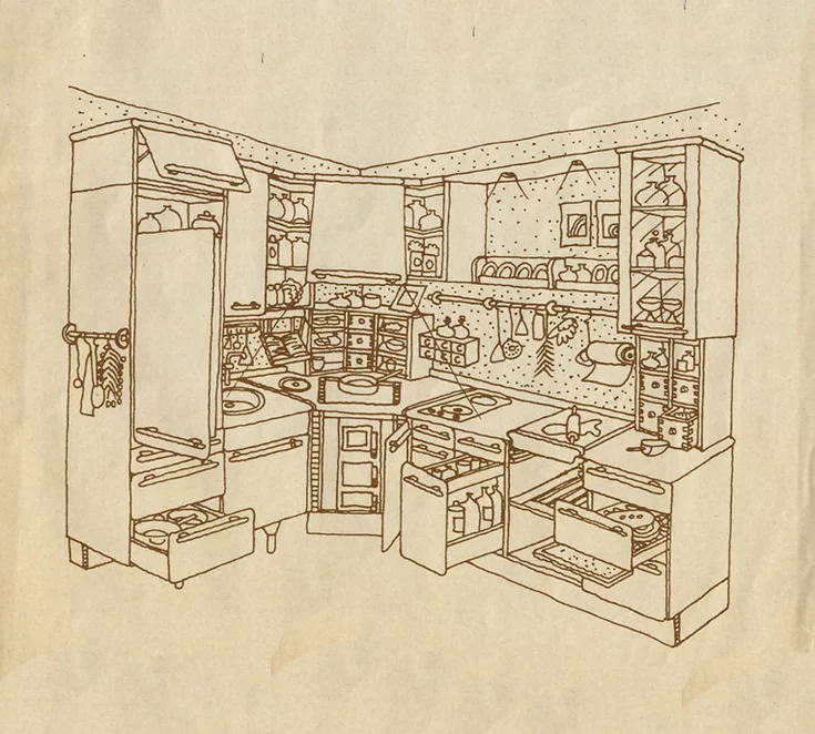 sketches by designer Karl Auer