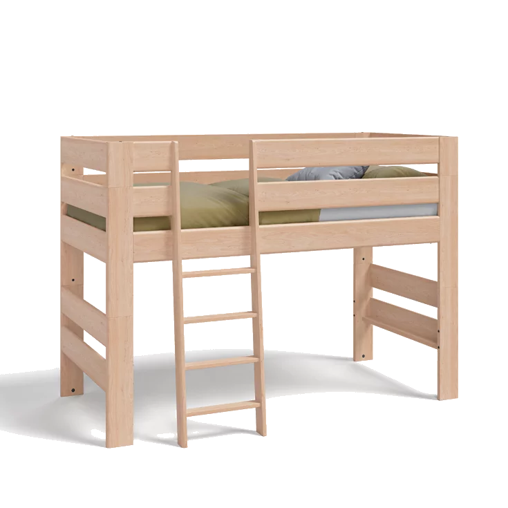 kids Hochbett in Erle Weißöl Echtholz