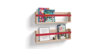 solid wooden decorative shelves with rubber bands and shelves decorative shelves in alder white oil with red rubber bands and practical shelves