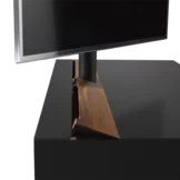 home entertainment unit in solid walnut with screen