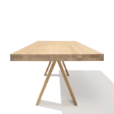 dining table tema solid in oak white oil and A-wood leg frame