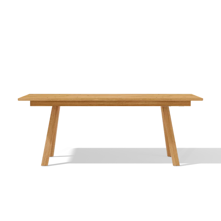 taso extendable dining table in wild oak wood