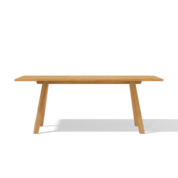 dining table taso in the wood type wild oak