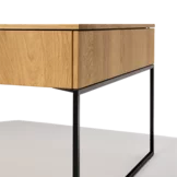 filigno plank in oak white oil with the large haiku mirror panel with lighting