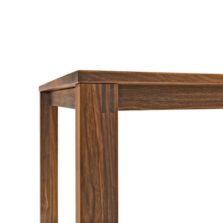 ausziehbarer magnum Esstisch aus Vollholz mit Schlitz-Zapfen-Verbindungen, Detailansicht