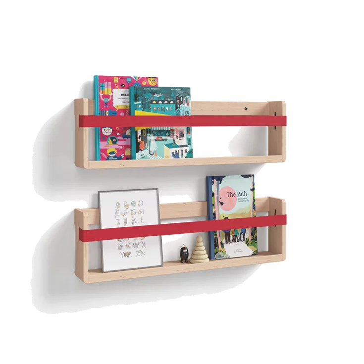 solid wooden decorative shelves with rubber bands and shelves decorative shelves in alder white oil with red rubber bands and practical shelves