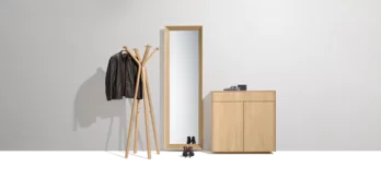 filigno hallway with the hood coat rack in oak white oil