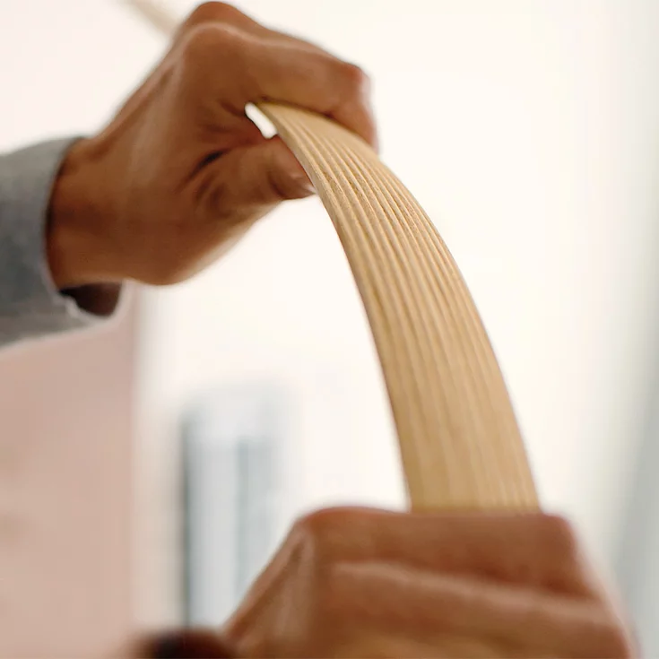 Rimellen aus elastischem Eschenholz