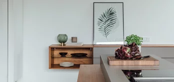 floating filigno sideboard in solid walnut and ceramic front, location