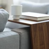 sidekick side table in walnut standing