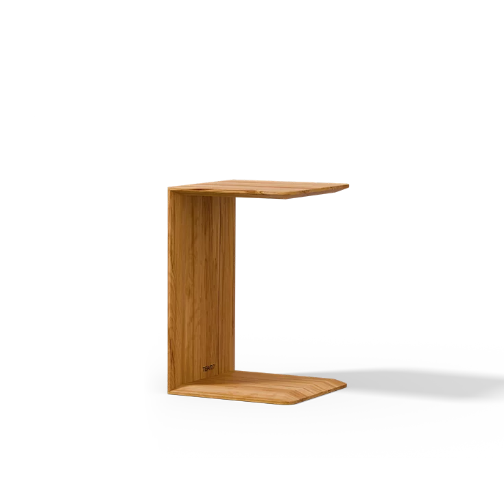 clip side table made of beech heartwood
