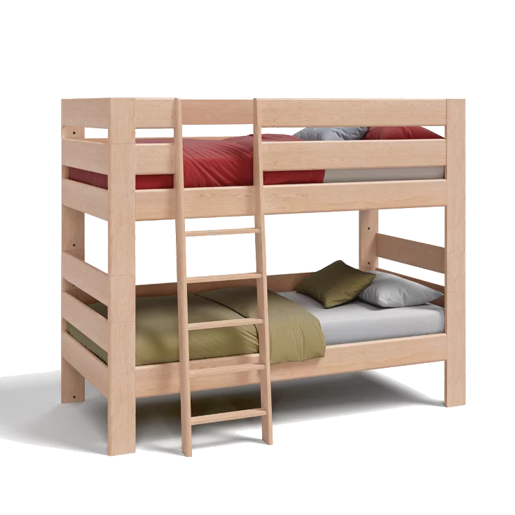 kids Etagenbett in Erle Weißöl massiv