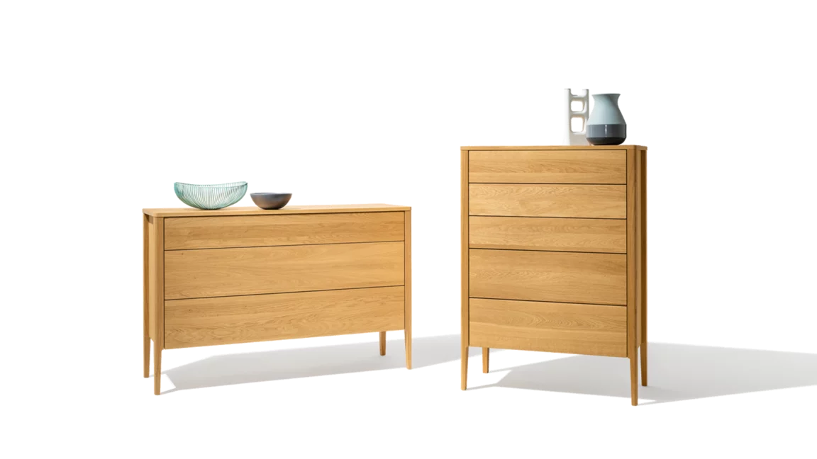 chests of drawers mylon in two variants in solid oak