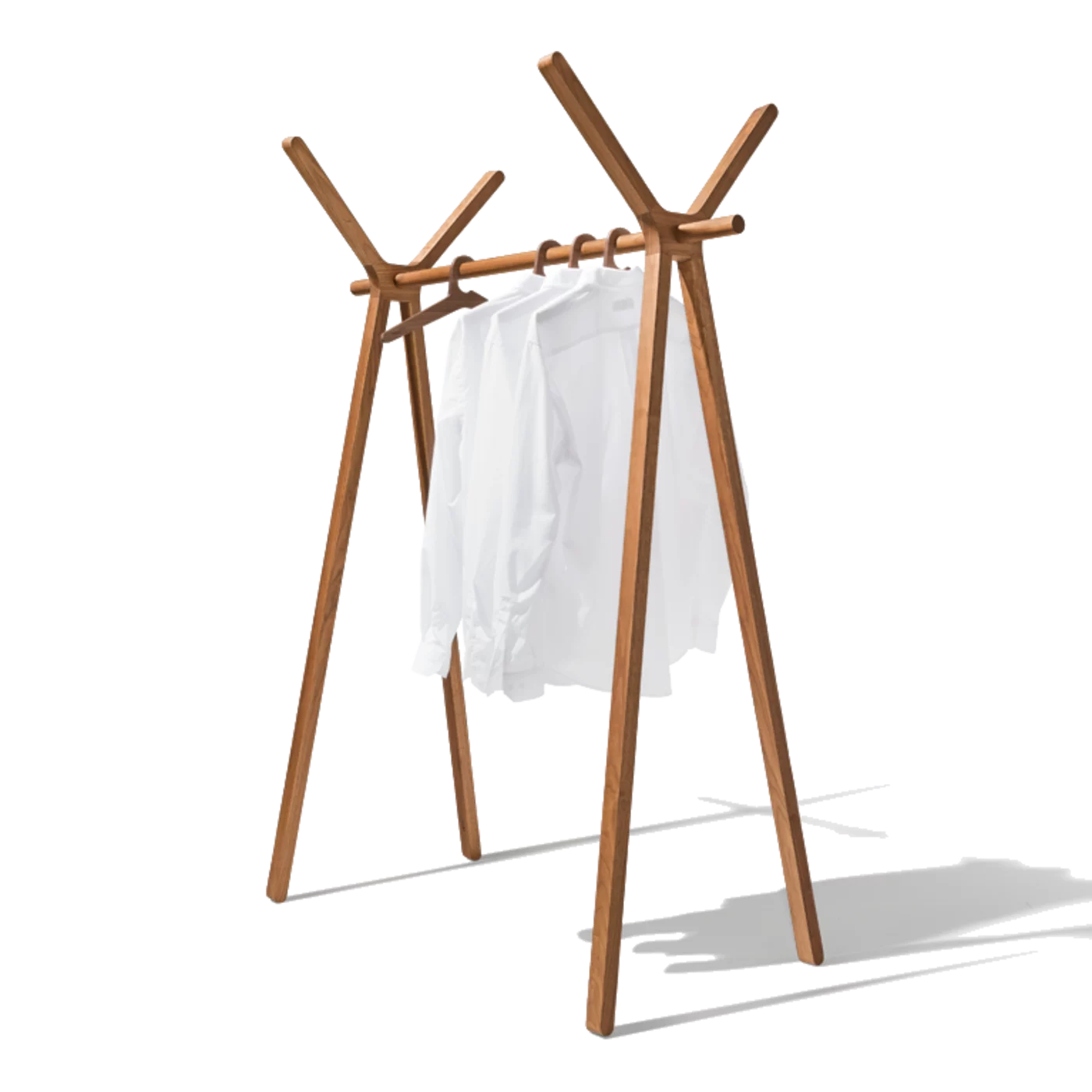 coat rack hood+ in solid walnut