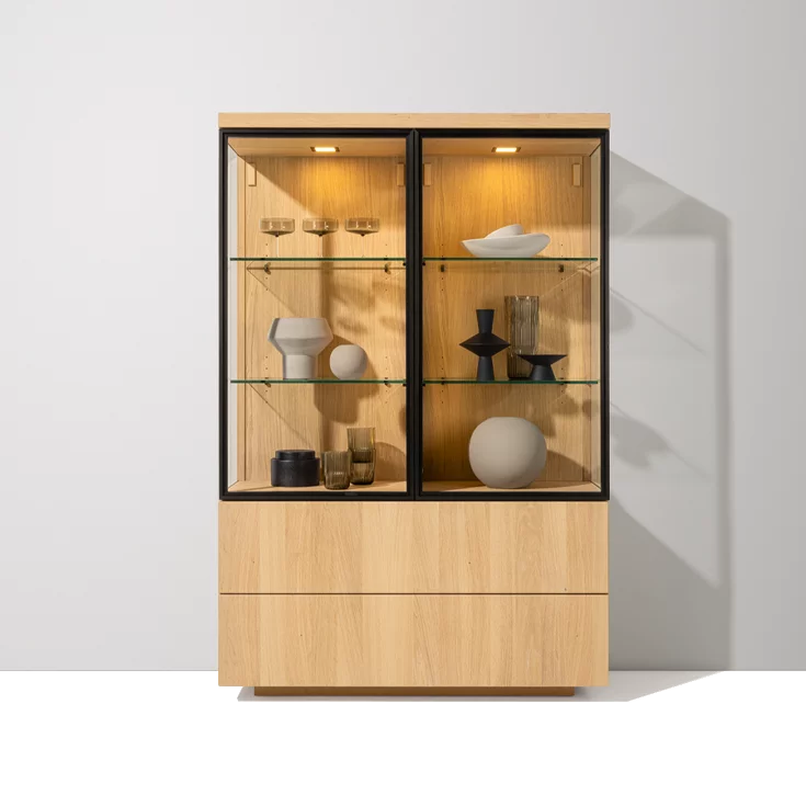 cubus Tandemliege in Eiche Weiß Vollholz