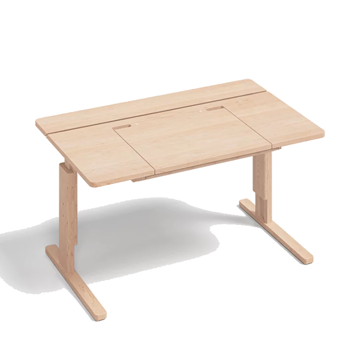 desk kids in solid wood kids desk with practical functions in alder white oil