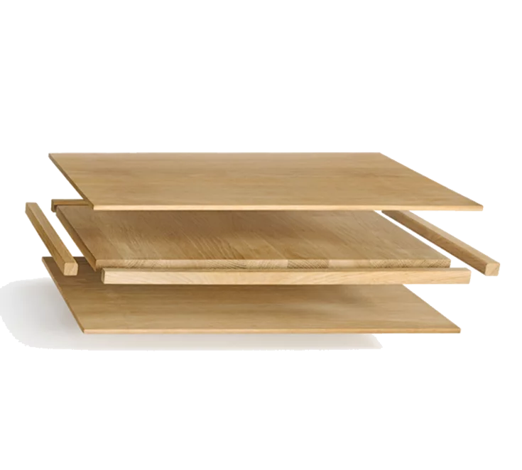 moderne 3-Schicht-Technologie in Eiche von TEAM 7