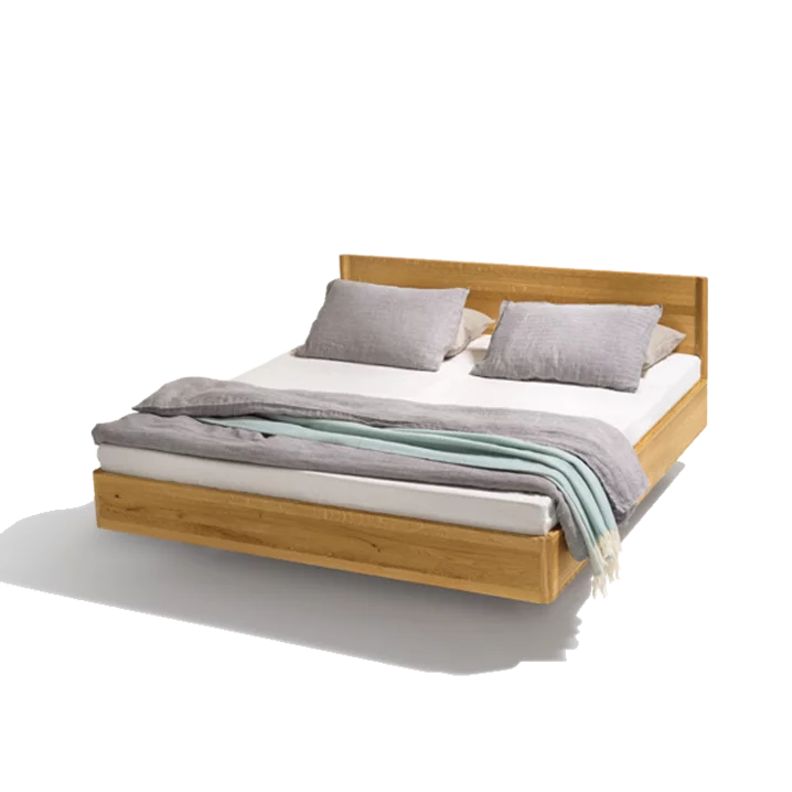 times bed made of solid wild oak