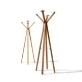 hood coat stand made of solid wood