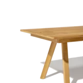 taso extendable dining table in solid wild oak, detailed picture
