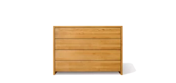 modern lunetto oak chest of drawers