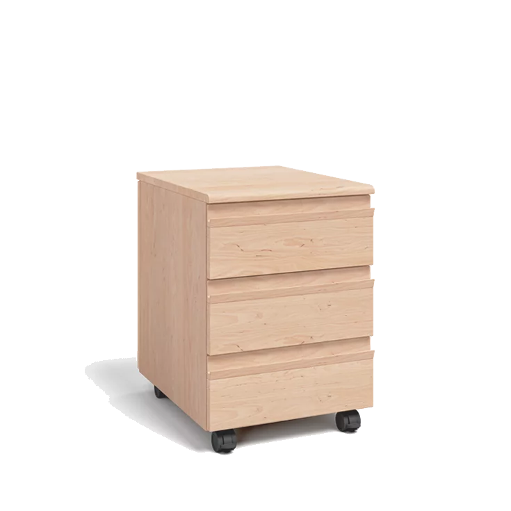 Rollcontainer kids mit Laden in Erle Weißöl