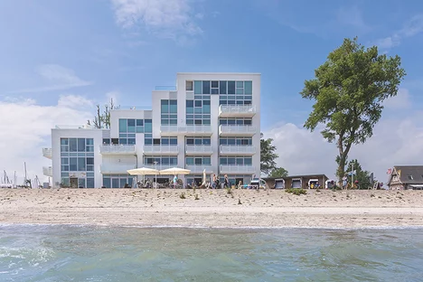 Vacation apartment in Haus zur Mole directly by the sea