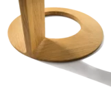 side table loup in oak, detailed view