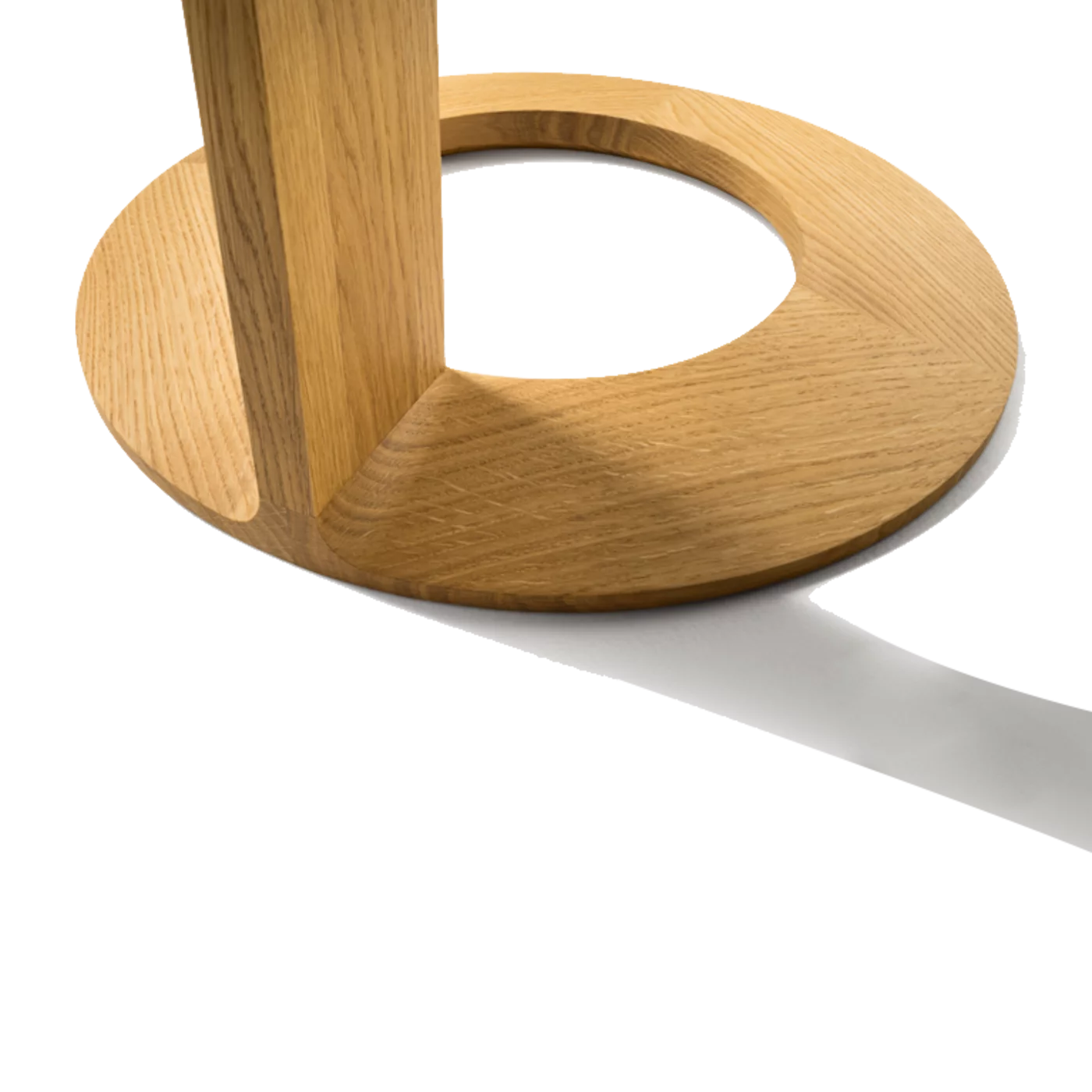 side table loup in oak, detailed view