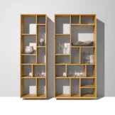 elegantes graphic Gestaltungselement aus Massivholz Eiche