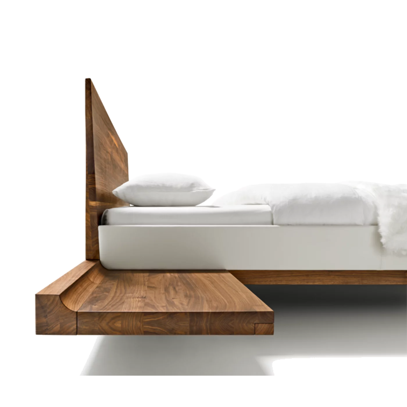 riletto make up console in oak white oil, detailed view