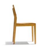 s1 solid oak chair, side view
