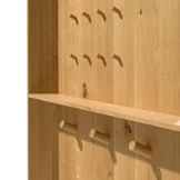 haiku Naturholzpaneel Garderobe in Eiche Wild Massivholz