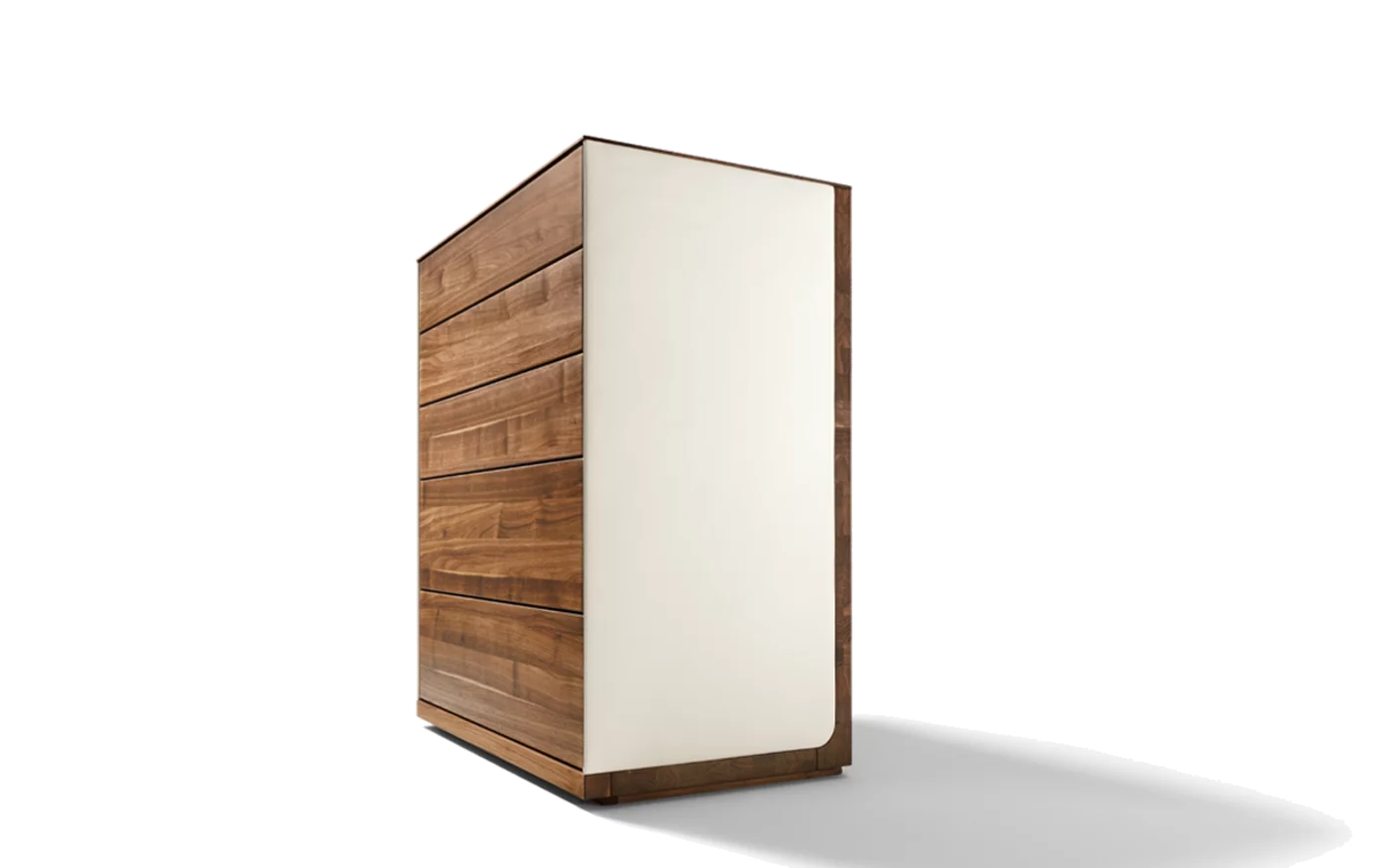 make up console riletto in walnut with large mirror