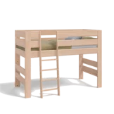 kids loft bed made of real wood children's loft bed in alder white oil real wood