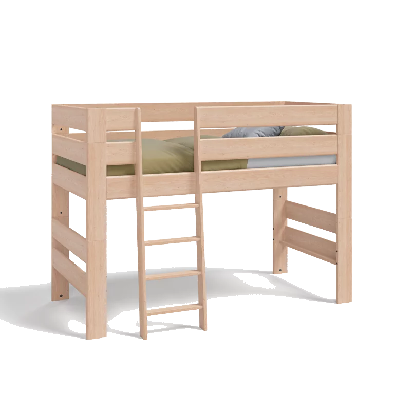 Kinderhochbett in Erle Weißöl Echtholz