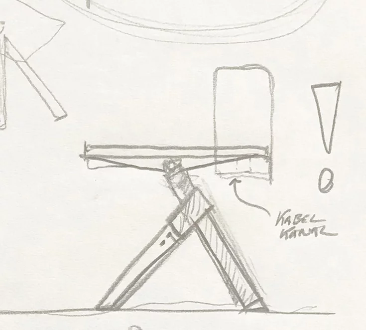 sketch pisa desk by designer Kai Stania