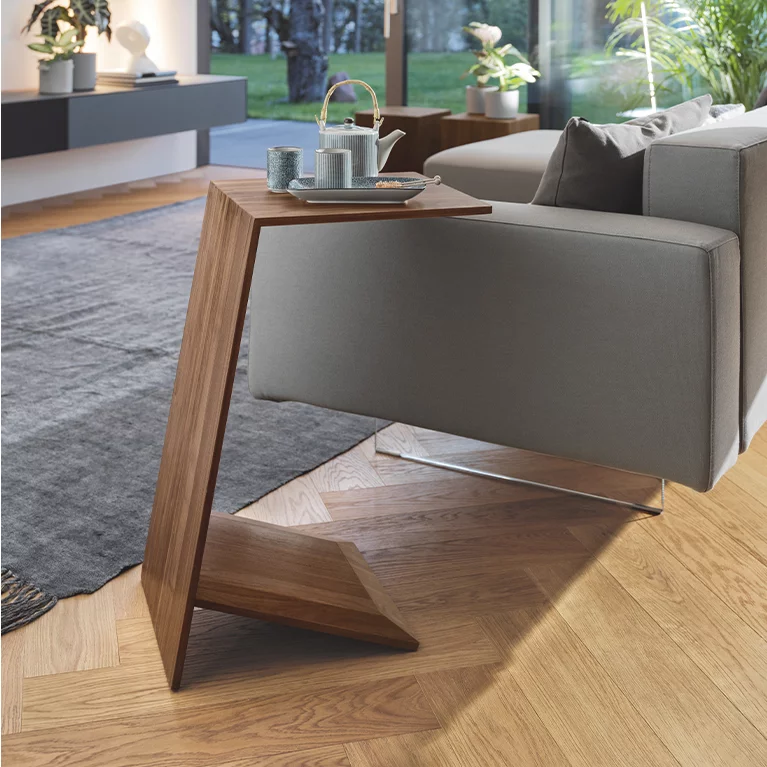 sidekick side table in solid walnut