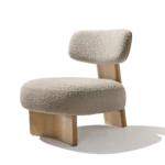 elliot lounge chair as upholstered chair with nimbus fabric