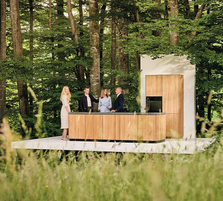 Service and quality pass for durable natural wood furniture in a healthy indoor climate from TEAM 7