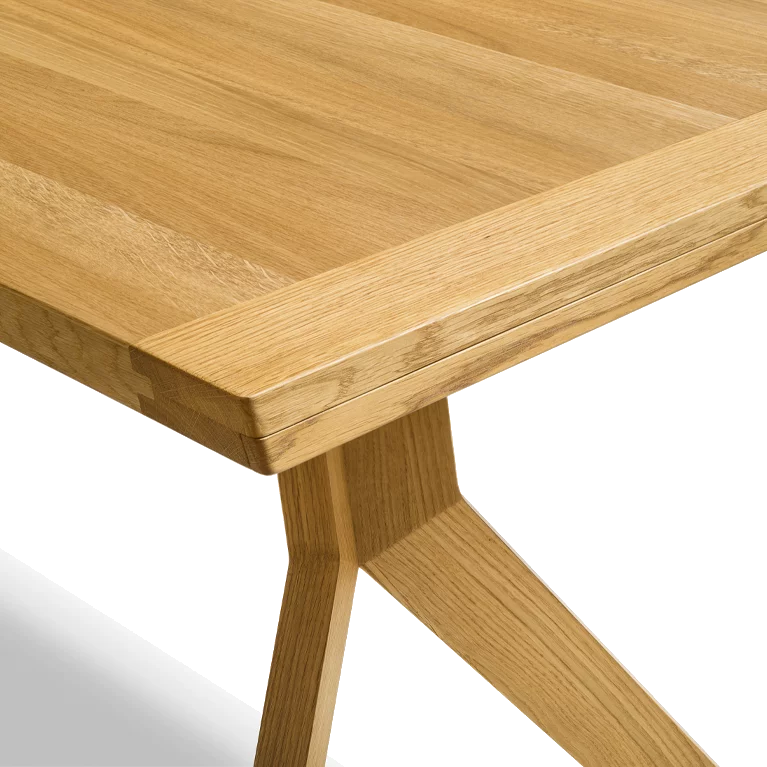 yps extendable dining table in solid oak